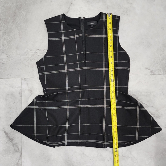 Theory Ralnaka B Burren Check Top Szs Small - Picture 4 of 9
